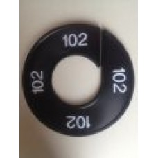 Maatring 9 cm zw/wit 102 Td05602102